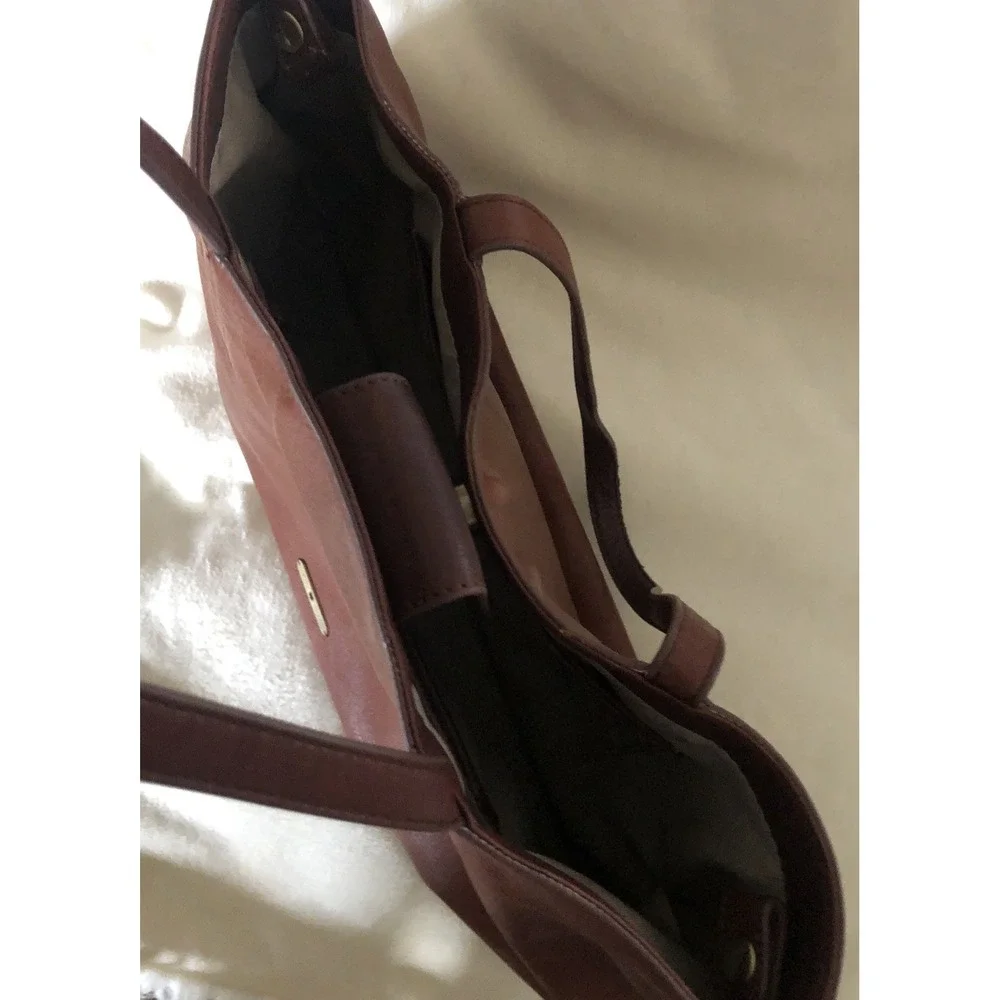 LUCKY BRAND Brown Leather Hobo Tote Shoulder Bag